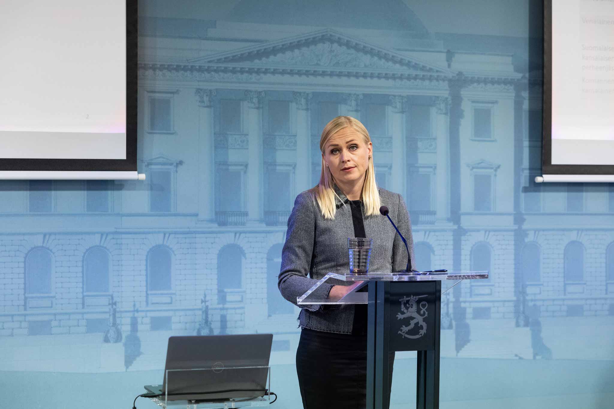 A photograph of Foreign Minister Elina Valtonen (NCP), taken by Tony Öhberg for Finland Today.