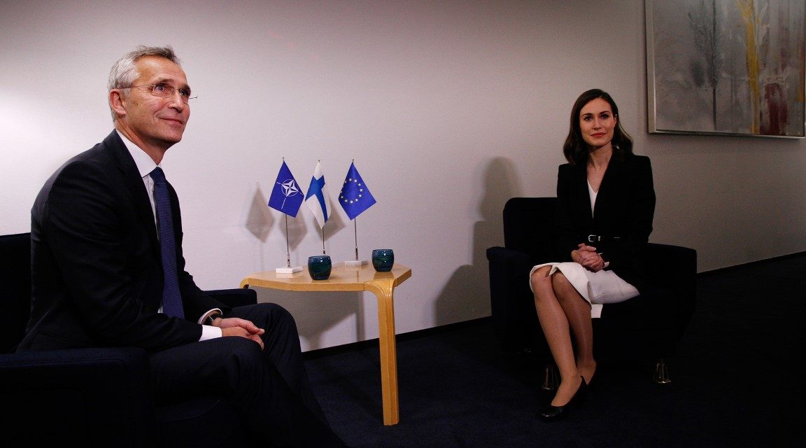 Prime Minister Marin and President Niinistö Talk About NATO’s Principles and What it Takes to Join the Alliance with Secretary General Stoltenberg