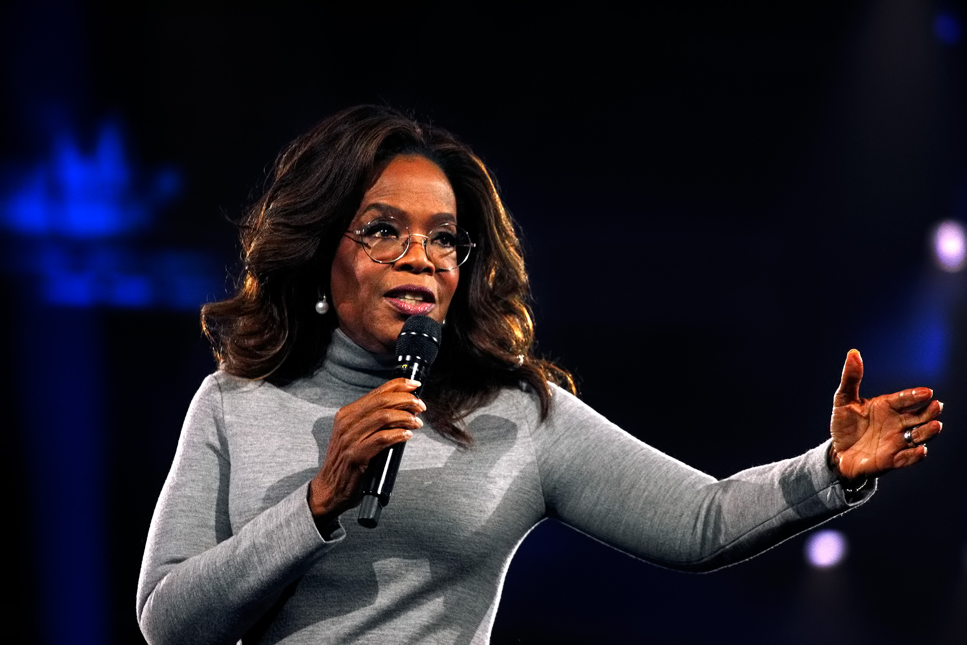 Oprah Winfrey speaks about trusting her “GPS," her term for intuition, at Nordic Business Forum 2026, held at the Helsinki Expo and Convention Center on September 17, 2026. Photograph: TONY ÖHBERG/FINLAND TODAY