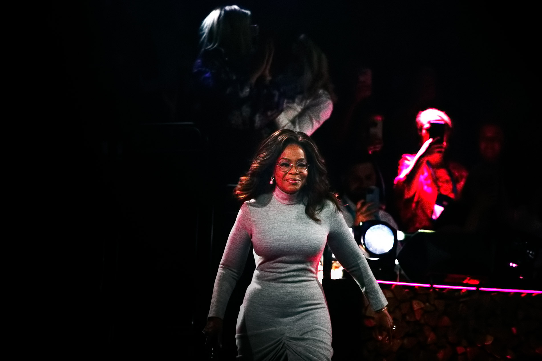 Oprah encouraged the audience to pursue their purpose and remember the lives they touch. Photograph: TONY ÖHBERG/FINLAND TODAY