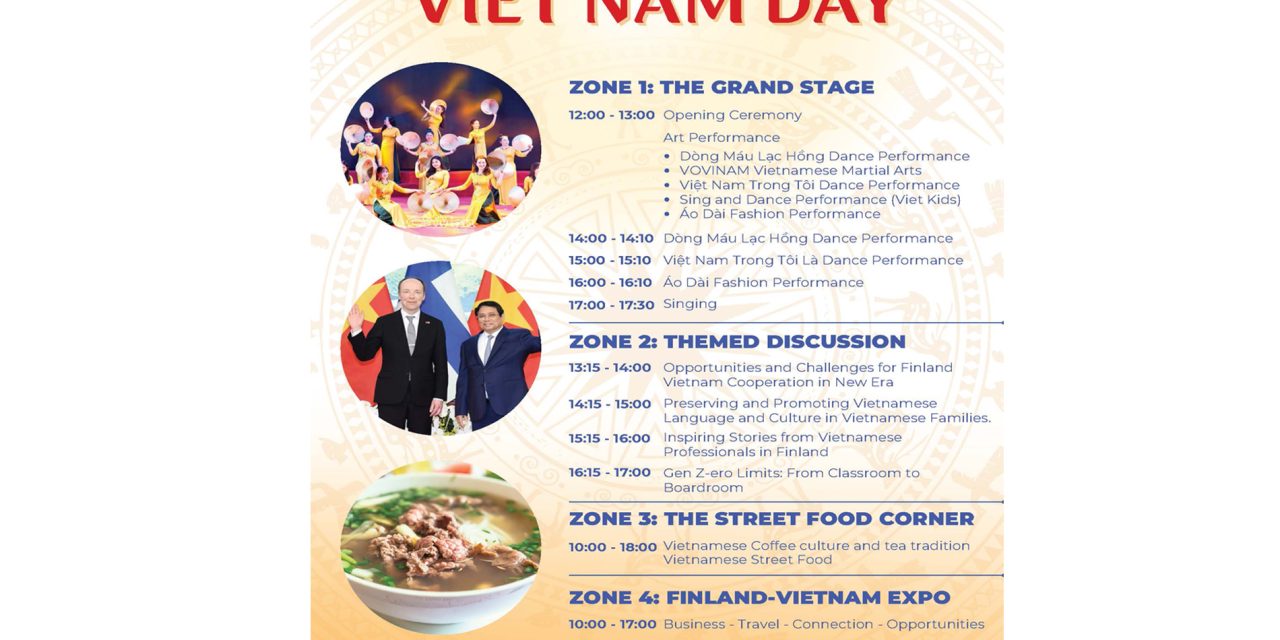 Viet Nam Day 2025: Experience Finland’s First and Largest Vietnam Festival on Saturday in Helsinki