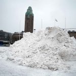 Snow Showers Sweep Across Southern Finland with Falling Temperatures and Blowing Snow Expected