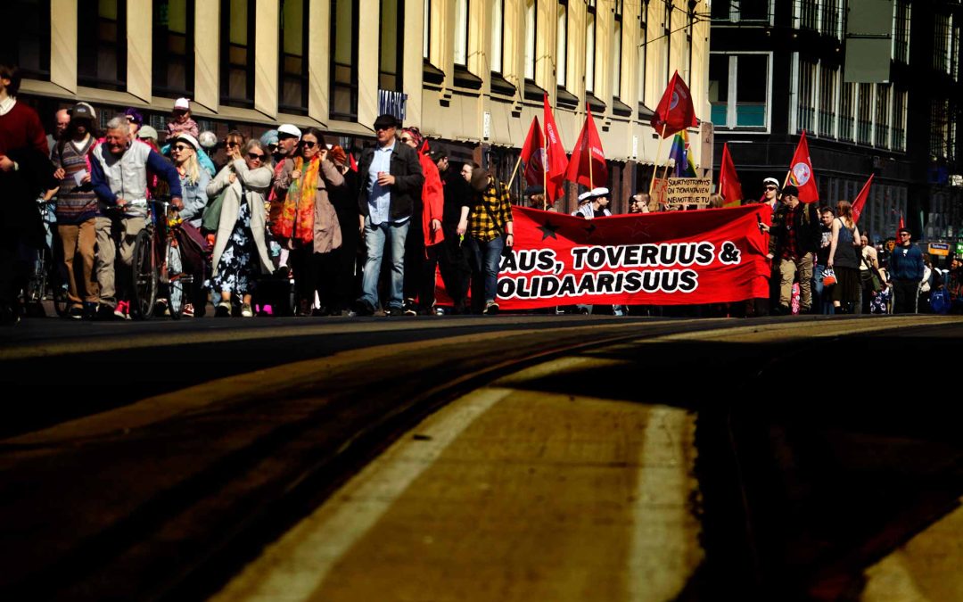 VIDEO: Heat, Harmony and Protest Signs in Hakaniemi