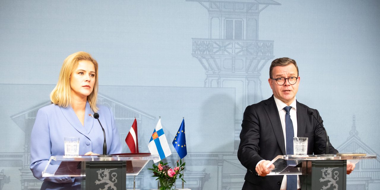 Latvian and Finnish Prime Ministers Discussed Ending the Russian ‘Hybrid Attack’