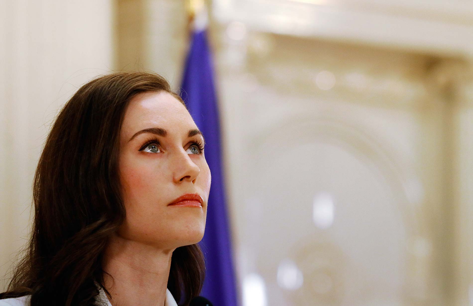 A photograph of Sanna Marin, former Prime Minister of Finland and member of the Social Democratic Party (SDP), taken by Tony Öhberg for Finland Today.